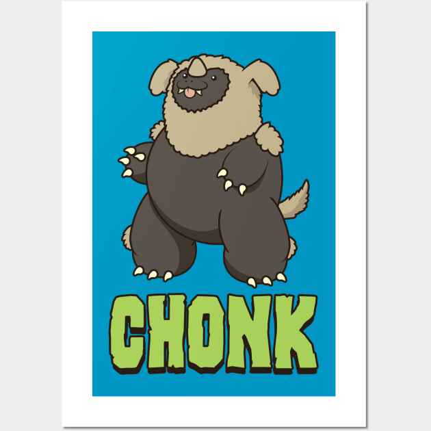 Dog-Man Chonk Wall Art by Gridcurrent